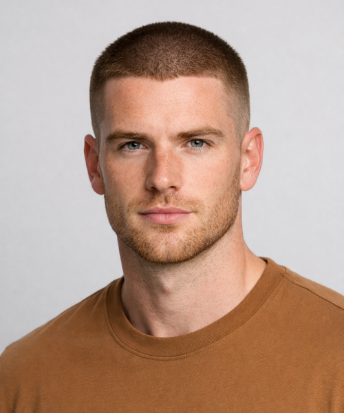 A Versatile Buzz Cut for Any Occasion