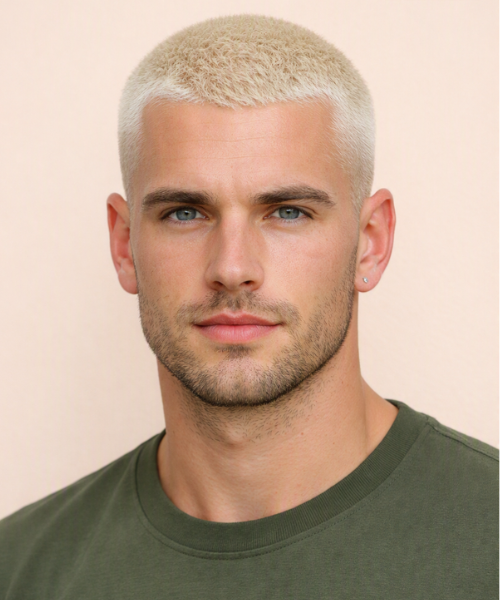 Blonde Buzz Cut Hairdesign