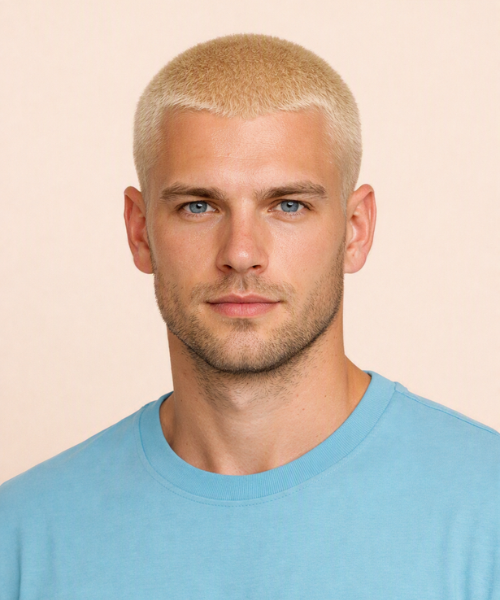 Blonde Buzz Cut Hairstyle