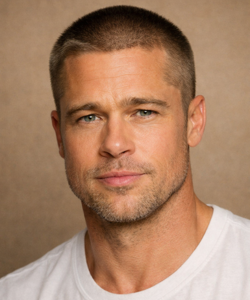 Brad Pitt Buzz Cut Hairdesign