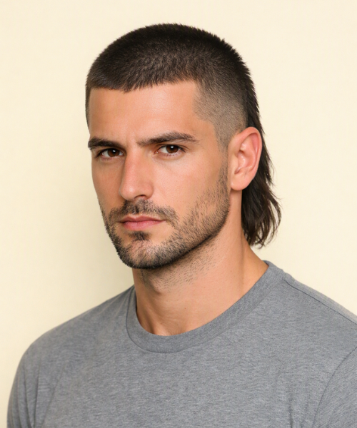 Buzz Cut Mullet Hairstyle