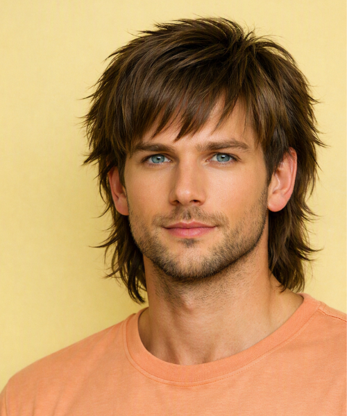 A Soft and Modern Wolf Cut Shape