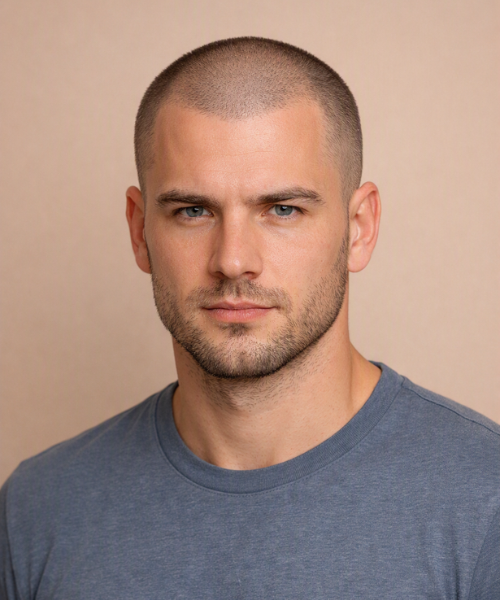 Buzz Cut for Balding Men