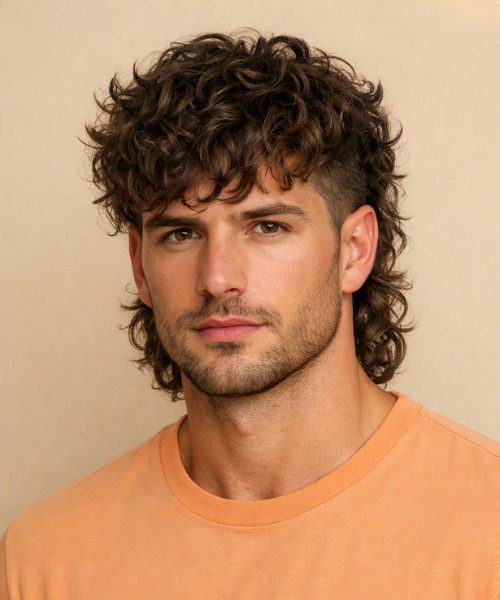 Curly Hair Wolf Cut Offers Everyday Versatility