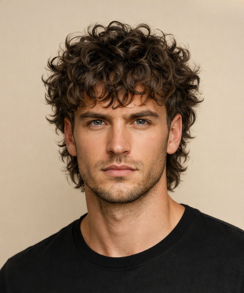 Curly Wolf Cut Hairdesigns