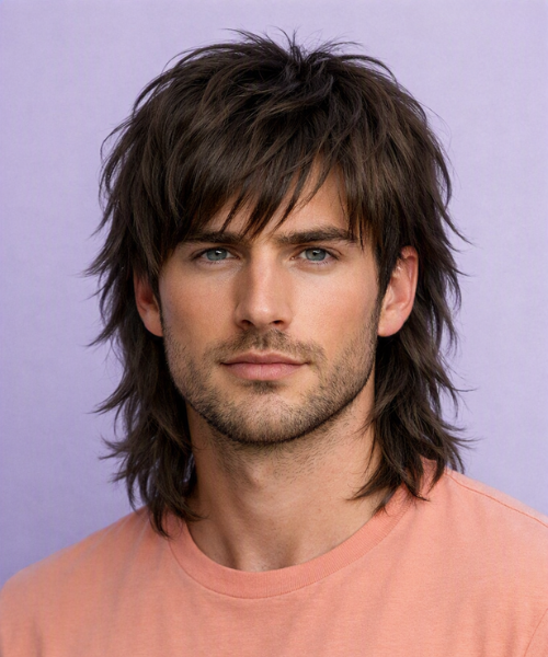 Long Wolf Cut Hairdesign