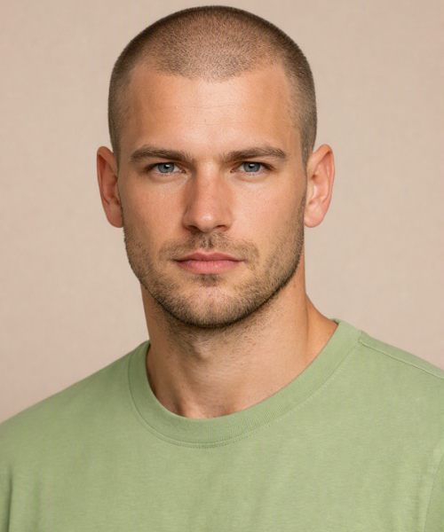 The Buzz Cut for Balding Men