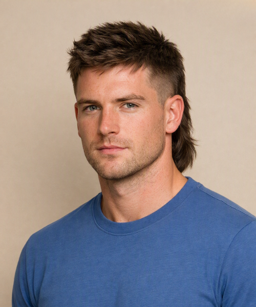 Classic Taper Fade Mullet Hairs