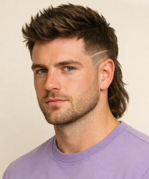 Corte Mullet With Taper Designs