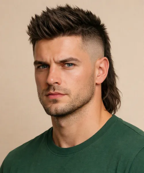 High Fade Mullet Hairs
