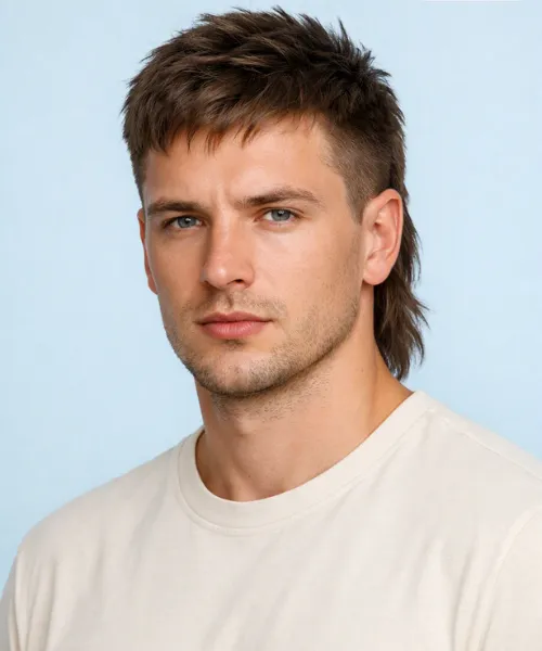 Short Modern Mullet Hairstyle