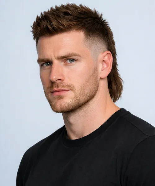 Short Mullet Fade Hairs