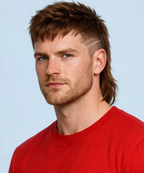 Short Mullet With Taper Hairdesign