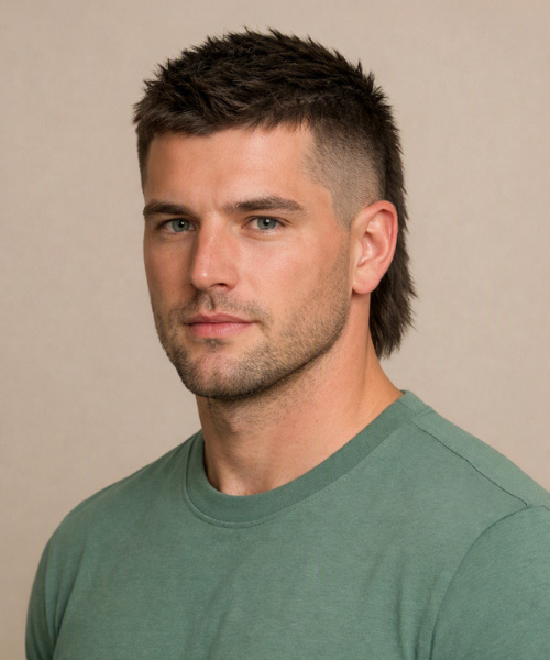 Short Taper Fade Mullet