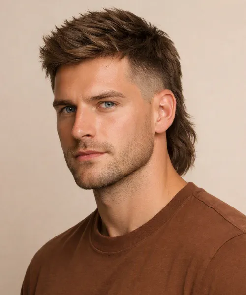 Taper Fade Mullet Hair