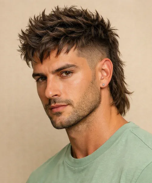 Textured Mullet Fade Hairdesign