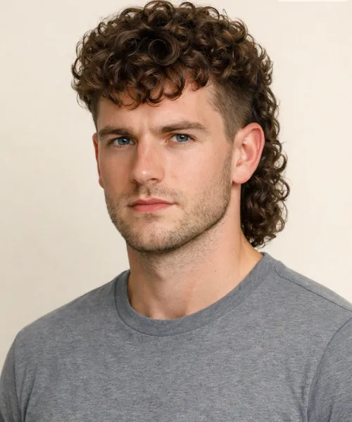 The Curly Corte Mullet