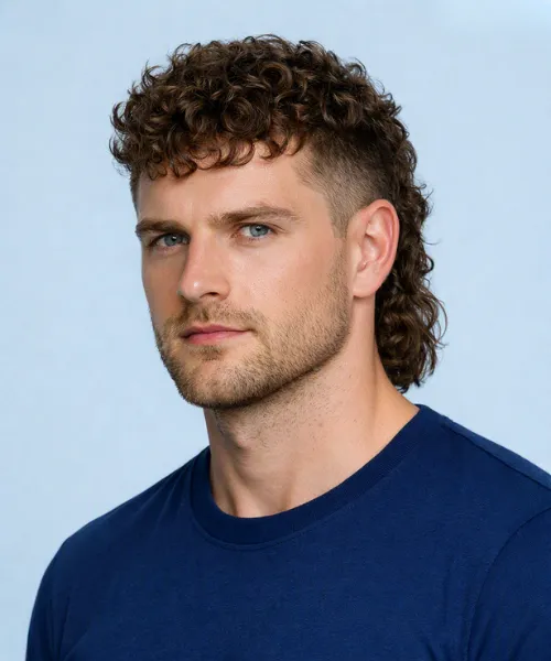 The Short Curly Mullet