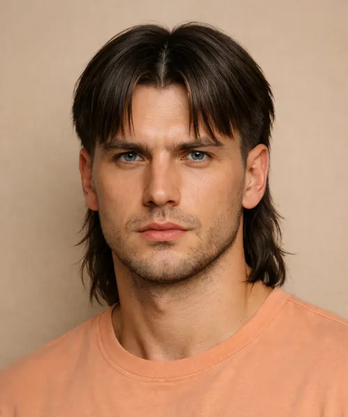 Middle Part Mullet Hairs