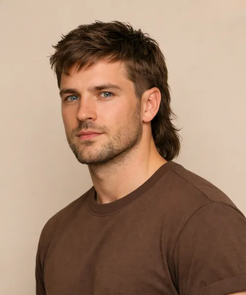 Natural Taper Mullet Hair Design